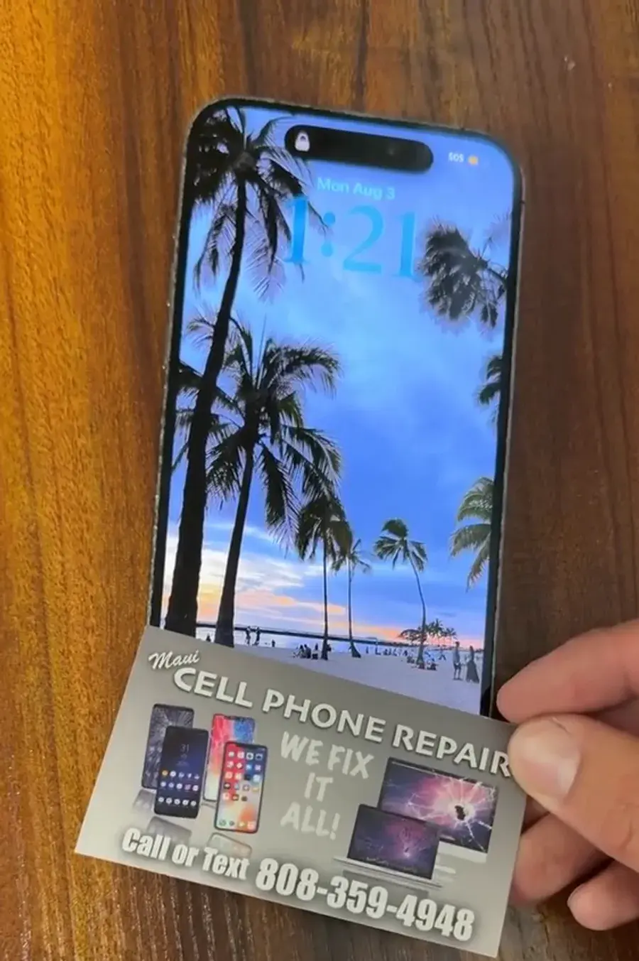 The same iPhone 14 Pro Max repaired and working